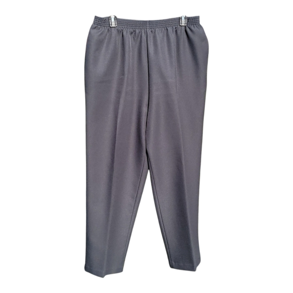 Bon Worth pants metal grey full elastic waist LP coastal grandma